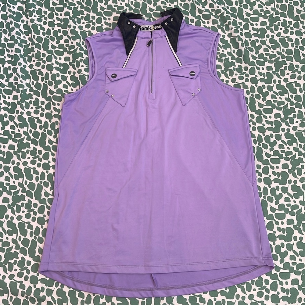 Jamie Sadock Purple Athletic Golf Shirt
